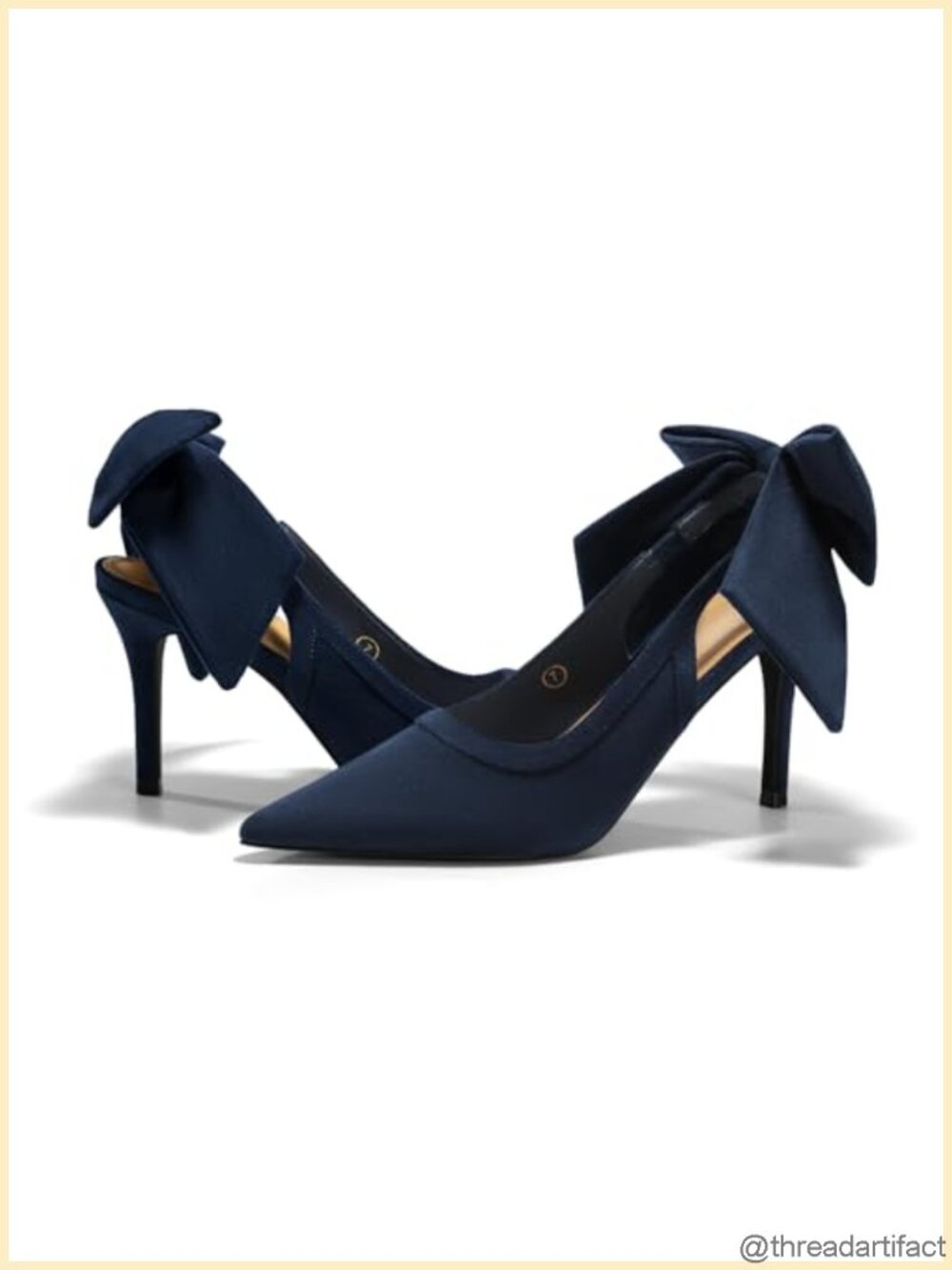Slingback High Heels Bow Closed Pointed Toe Lace Patchwork Party Dress Shoes